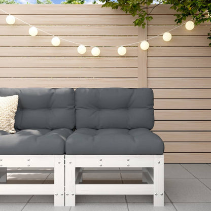 Hagemidtsofa hvit heltre furu