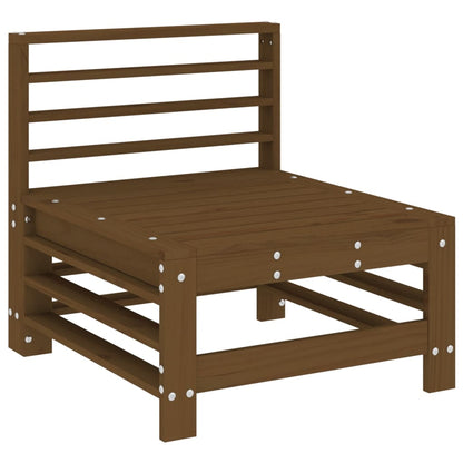 Hagemidtsofa honningbrun heltre furu