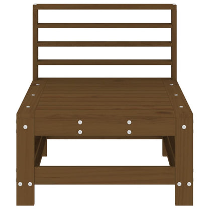 Hagemidtsofa honningbrun heltre furu