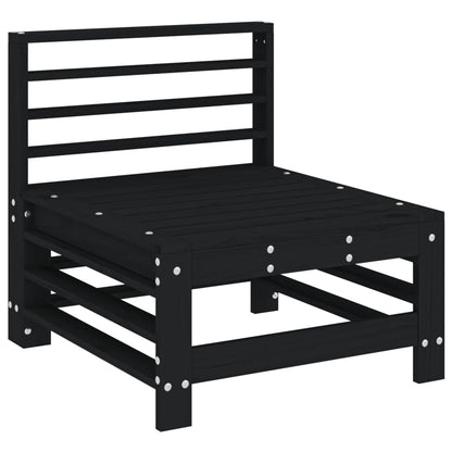 Hagemidtsofa svart heltre furu