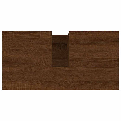 Baderomsskap brun eik 65x33x60 cm konstruert tre