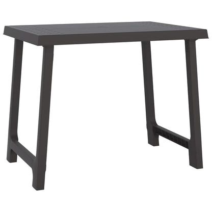 Campingbord antrasitt 79x56x64 cm PP tre-utseende