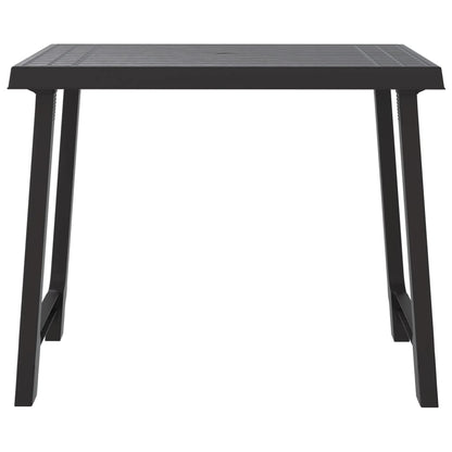 Campingbord antrasitt 79x56x64 cm PP tre-utseende