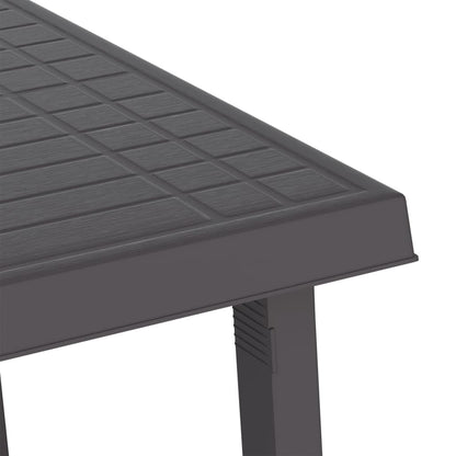 Campingbord antrasitt 79x56x64 cm PP tre-utseende