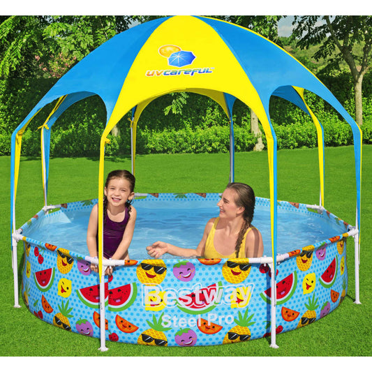 Frittstående barnebasseng Steel Pro UV Careful 244x51 cm