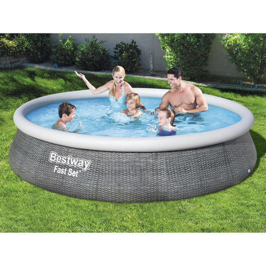 Oppblåsbart basseng Fast Set med pumpe 396x84 cm
