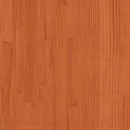 Hagesofaer for hjørne 2 stk voksbrun 70x70x67 cm heltre furu