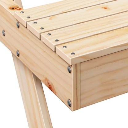 Piknikbord 105x134x75 cm heltre furu