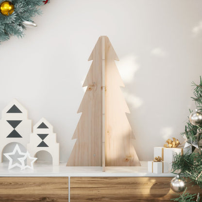 Juletre av tre til pynt 69,5 cm heltre furu