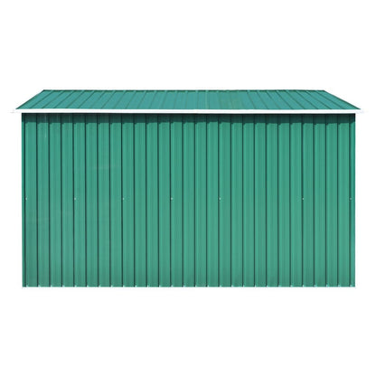 Hageskjul 257x298x178 cm metall grønn