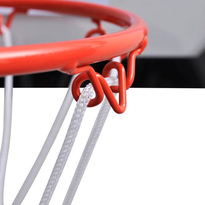 Basketballsett med kurv, ball og pumpe