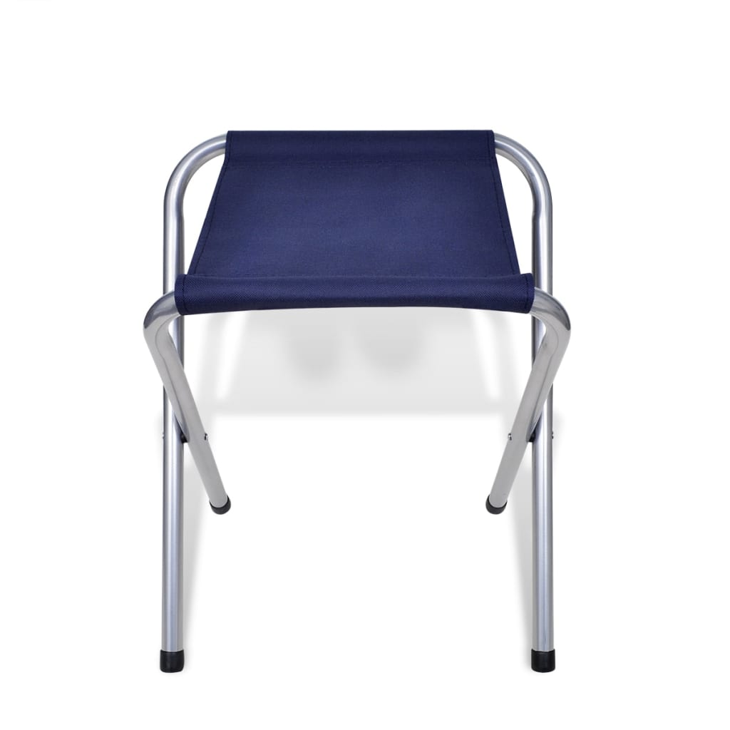 Sammenleggbart campingbord med 4 krakker aluminium 120x60 cm