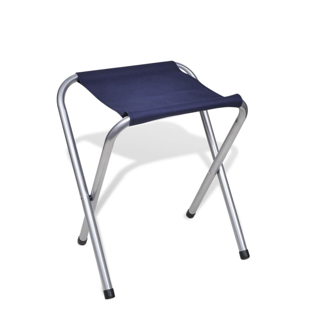 Sammenleggbart campingbord med 4 krakker aluminium 120x60 cm