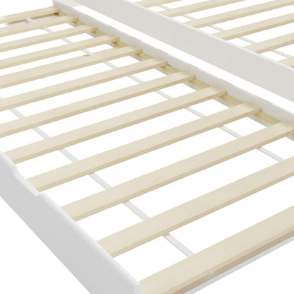 Hvit uttrekkbar sovesofa, 90x200 cm