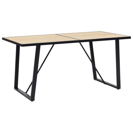 Spisebord, eik, 140x70x75 cm