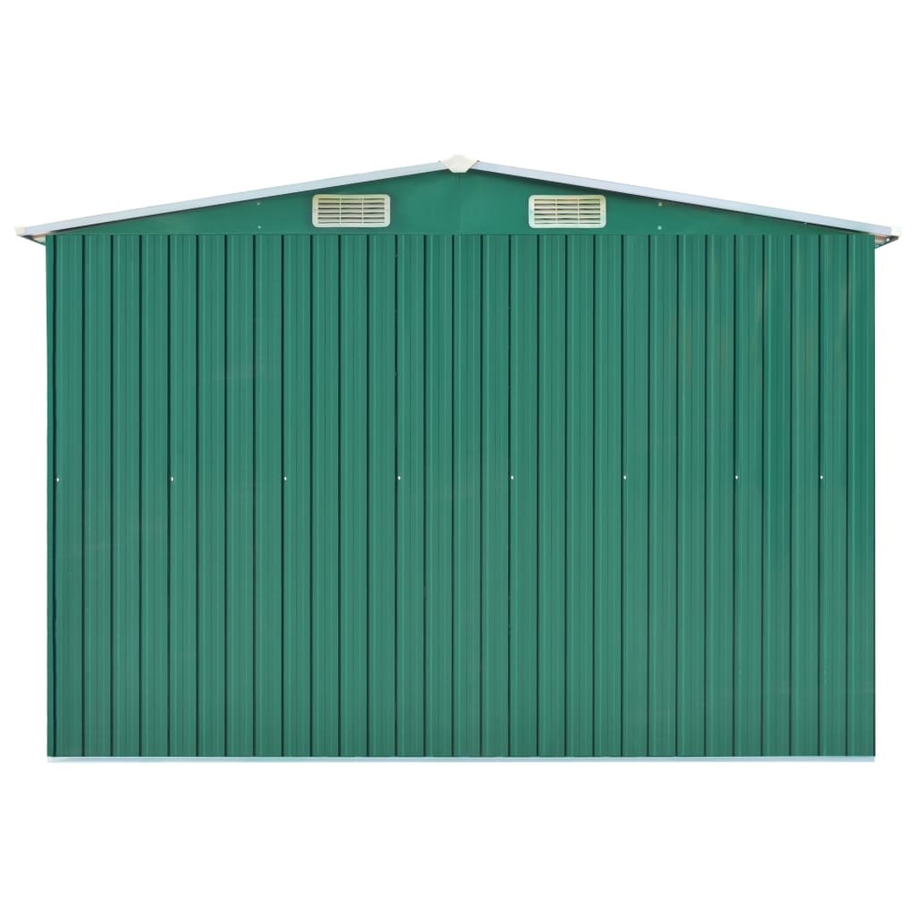Hageskur grønn 257x990x181 cm galvanisert stål