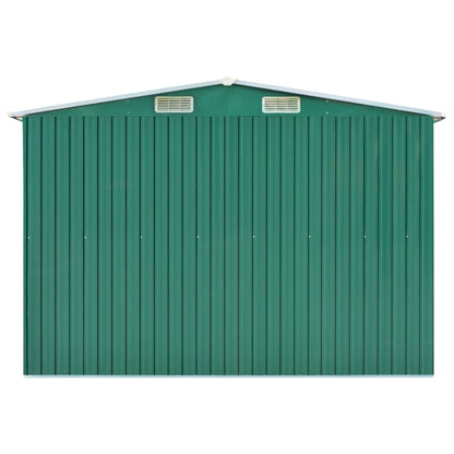Hageskur grønn 257x990x181 cm galvanisert stål