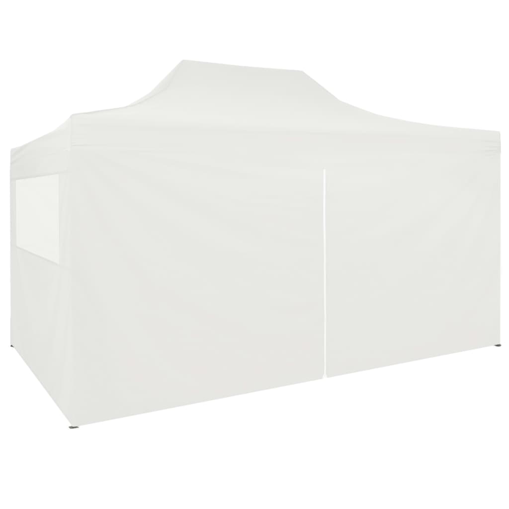 Hvitt sammenleggbart festtelt, 3x4 meter