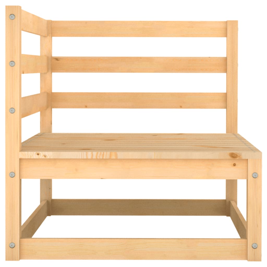 Hagesofa med puter 2 seter heltre furu