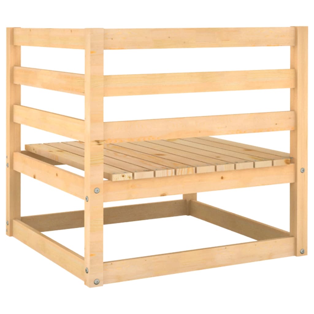 Hagesofa med puter 2 seter heltre furu