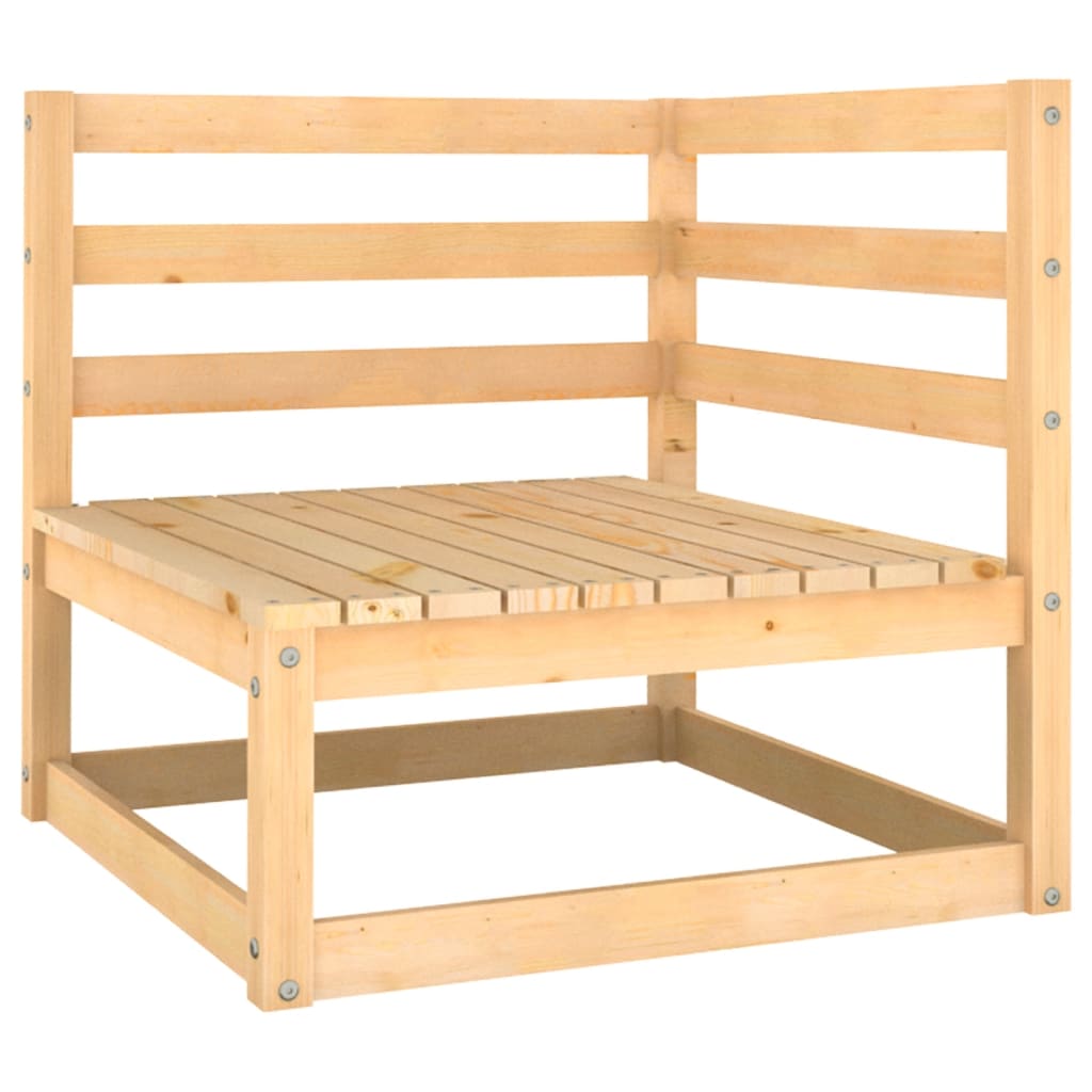 Hagesofa med puter 2 seter heltre furu