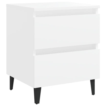 Nattbord 2 stk hvit 40x35x50 cm konstruert tre