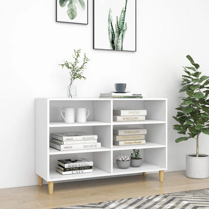 Hvit skjenk med skandinavisk design