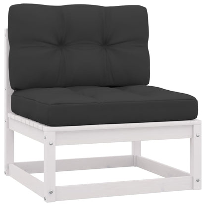 Hagesofagruppe med puter, 6 deler, heltre furu