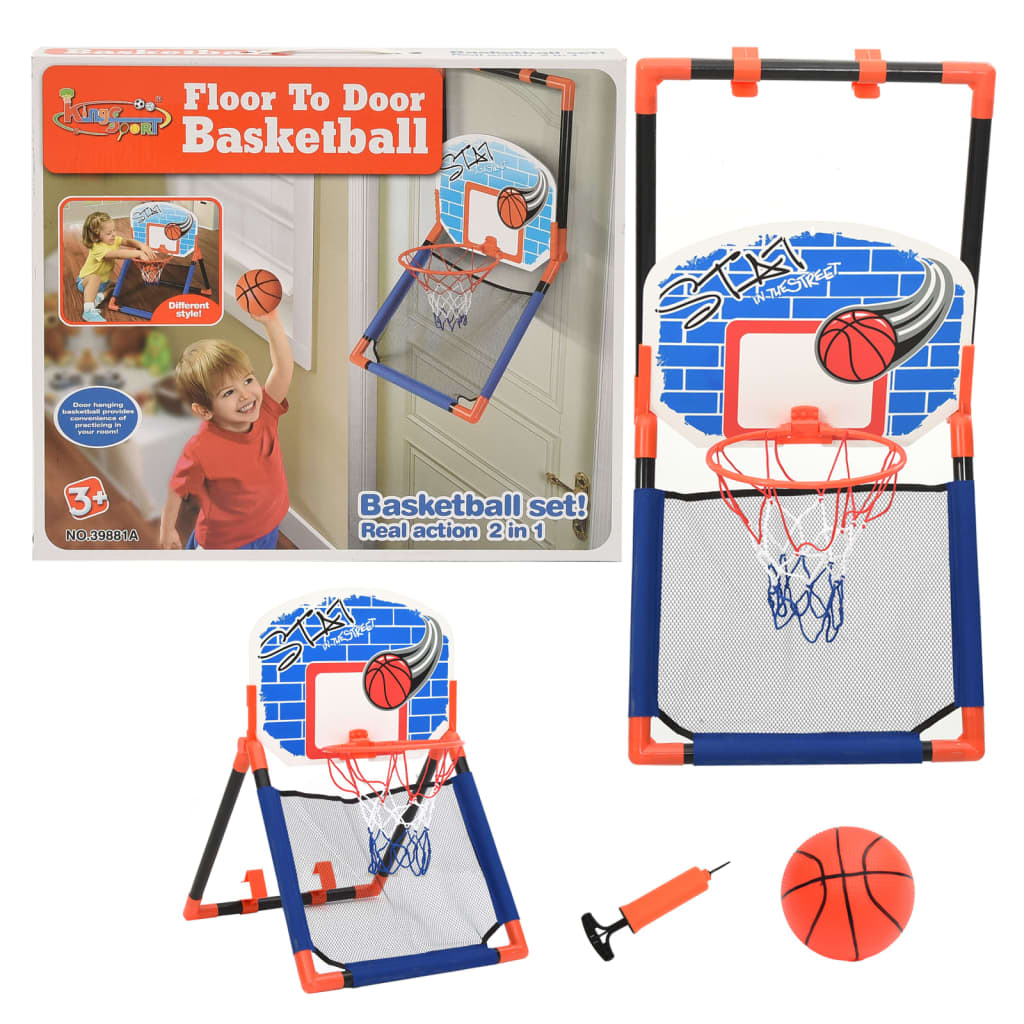 Lær barna basketball med dette basketballsettet