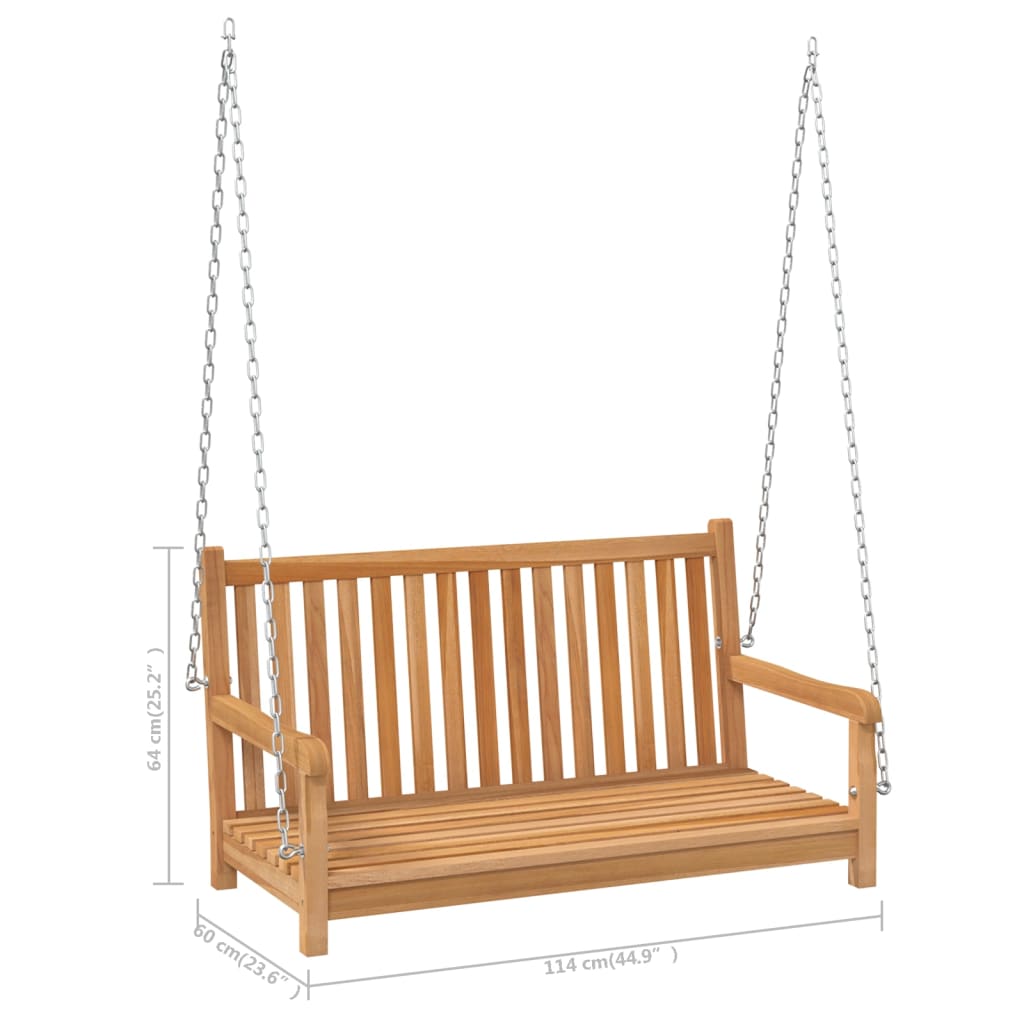 Hengebenk / huskestol i heltre teak