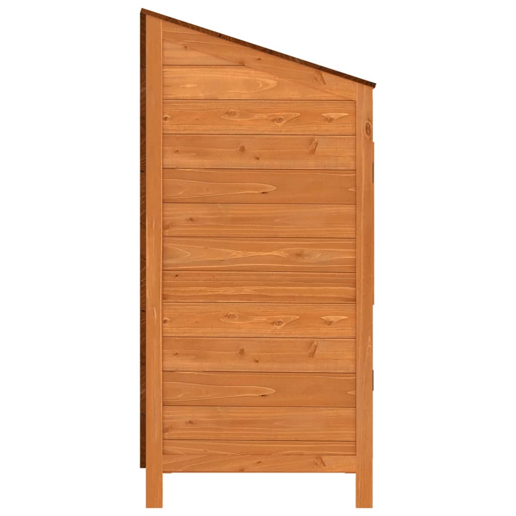 Hageskur brun 55x52x112 cm heltre gran