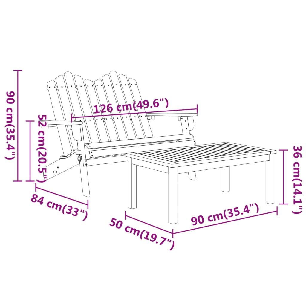 Flotte utemøbler med sofa og bord