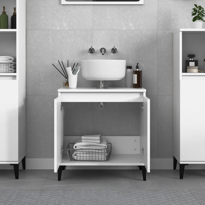 Servantskap hvit 58x33x60 cm konstruert tre