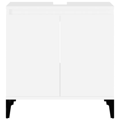 Servantskap hvit 58x33x60 cm konstruert tre