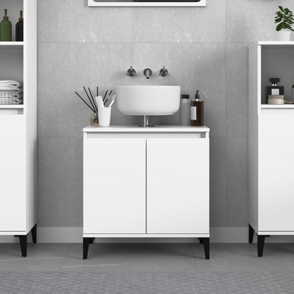 Servantskap hvit 58x33x60 cm konstruert tre