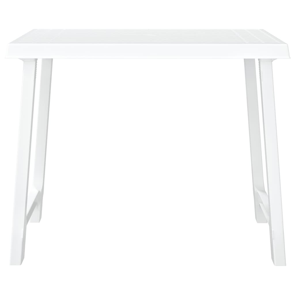 Campingbord hvit 79x56x64 cm PP tre-utseende