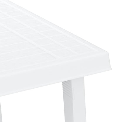 Campingbord hvit 79x56x64 cm PP tre-utseende